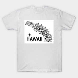 Hawaii Map T-Shirt